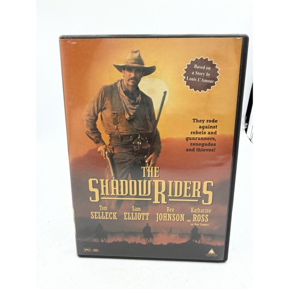 Other - THE SHADOW RIDERS TOM SELLECK SAM ELLIOTT BEN JOHNSON DVD VERY GOOD